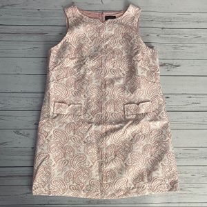 Pink Embroidered Sheath Dress